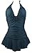 Cocoship Retro Vintage Polka Dot One Piece Pin Up Bikini Monokinis Swimsuit