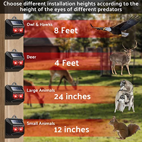 Solar Predator Control Light Nocturnal Animal Repeller Outdoor Animal