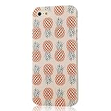 iPhone SE Case,iPhone 5/5S Case -MOLLYCOOCLE® Coloful Painted PC Hard Shell Protective Cover for iPhone SE/ 5 /5S - Pineapple Pattern
