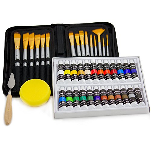 6 Acrylic+Paint+Premium+Artist+Brushes