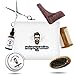 Beard Grooming Kit Gift Set - 2oz Bay Rum Beard Balm Conditioner, 1oz Sandalwood Beard Oil, Brush, Comb, Trimming Scissors by HBCO