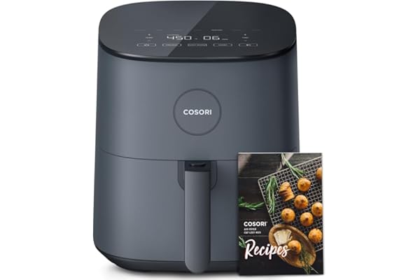 COSORI Air Fryer 5 Qt, 9 Custom Functions, Nutrition Facts for 100+ In-App Recipes, Max 450℉ Fast Cook, for Main & Side Dishe