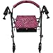 Crutcheze Pink Zebra Rollator Walker Seat and Backrest Covers Designer Fashion Accessories Made in USA