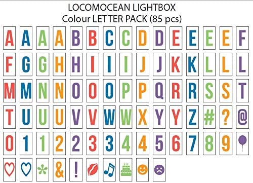 Locomocean LTBOX-W A4 Lightbox (White box, Colour letters) USB Power and Batteries, Cinema light, White With Colour Letters - Image 4