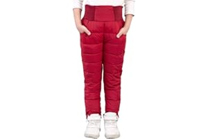 UGREVZ Girls Boys Snow Pants 2-9 Years old Thick Winter Warm Pants Girl Activewear Clothes