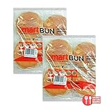 ZERO Net Carbs, Gluten Free, Low Carb Hamburger Buns, 4 Buns (Plain, 2 Packages)