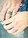 Pome Silicone Wedding Ring & Band for Women (Glitter, 8)