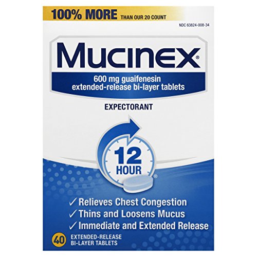 UPC 363824008400, Mucinex 12-Hour Chest Congestion Expectorant Tablets, 40 Count