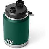 YETI Rambler Half Gallon Jug 2.0, Vacuum Insulated, Leakproof, Stainless Steel with MagCap, Black Forest Green