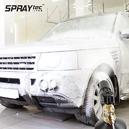 Foam Cannon Nozzle Snow Soap Blaster Attachment Kit w/Microfiber Mitt
