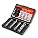 Damaged Screw Extractor Set, Dr.meter Screw Extractor, Stripped/Damaged Screws Remover, H.S.S.4341# Galvanized, 63-65hrc Hardness, Set of 4