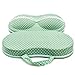 Combination of Life Portable Protect Bra Underwear Lingerie Case Travel Organizer with Inside Mesh Pocket Green Dots