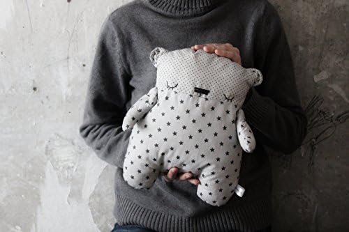 Fatsy Petsy sleepy teddy bear 12" baby shower gift, primitive teddy nursery decor, birthday gift, animal pillow, toddler, baby cushion