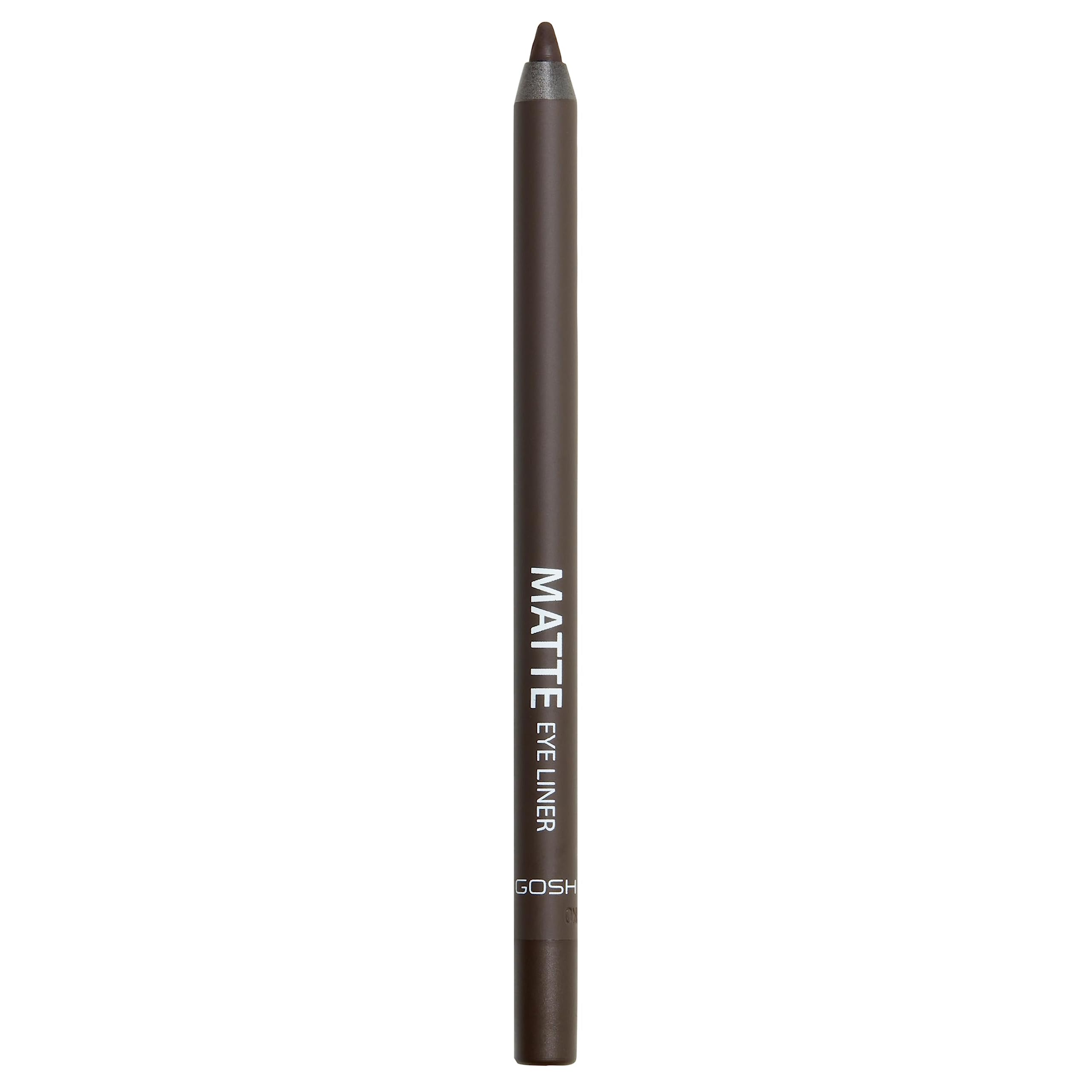 GOSH Brown Eyeliner Matte I Waterproof Eyeliner Pencil I Soft & Creamy for Easy Application I Highly Pigmented Eye Pencil I Longlasting & Transferproof I Vegan & Perfume-free I 004 Mocha