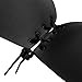 Tidetell Invisible Women's Strapless Self Adhesive Demi Bra with Drawstring Black C