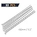 XPURC Steel Z PULL/PUSH Rods 1.2x180 10 Pcs Apply to Rc Airplane Boat Replacement Parts