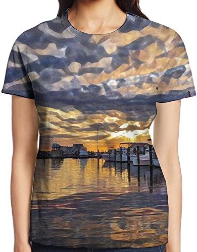 MNNS Wild Beast Woman Girl Graphic Fashion Port Short T-Shirt L
