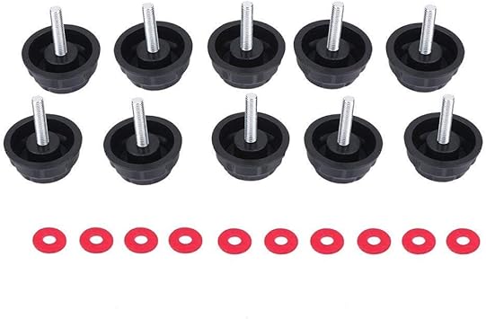 Amazon 釣り用スピニングリールハンドル用ガスケット付き10個の耐久性のあるねじキャップカバー Tbest スピニングリールパーツ
