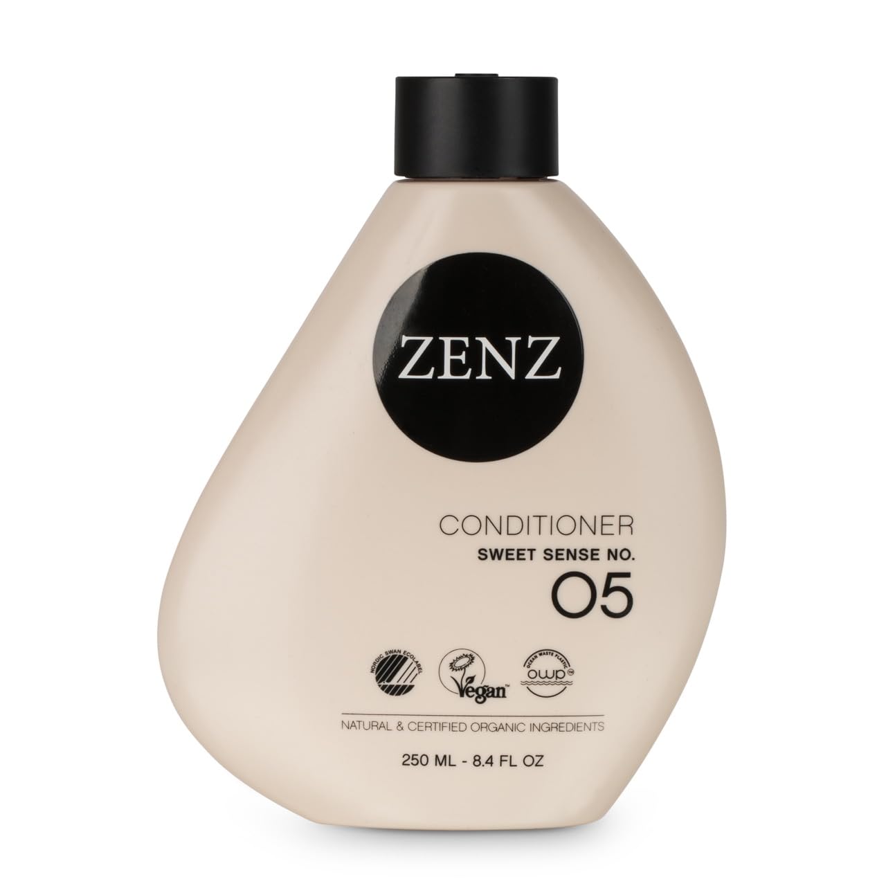 ZENZ | Conditioner | Sweet Sense no. 05 | 250 ml | Scent of Bergamot & Orange Blossom | Creates Volume & Adds Moisture | Silicone Free | Normal & Fine Hair