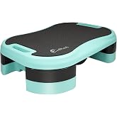Enovi Basic Steppers for Exercise at Home, Aerobic Steppers, Exercise Step Platform with Soft cushion and 2 Adjustable Height Risers