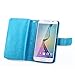 Joopapa S6 Case, Galaxy S6 Case, Samsung Galaxy S6 Wallet Case,Pu Leather Case Magnet Wallet Credit Card Holder Flip Cover Case Built-in 9 Card Slots & Stand Case for Samsung Galaxy S6 (Blue)