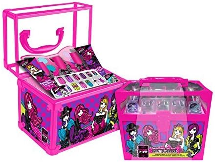 Pink Fizz Girls All-In-One Mega Glam Beauty - Kids Pretend Make Up - Non Toxic and Washable (Travel Gift Box)