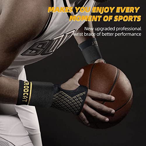 Copper Wrist Compression Sleeves (1 Pair) for Carpal Tunnel and Pain Relief Treatment,Wrist Support for Arthritis, Tendonitis, Sprains, Workout.Breathable and Sweat-Absorbing double MT