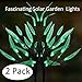 Solar Power Tree Light Colorful Light Garden Outdoor Yard Lawn seenlast Landscape Lamp Perfect for Home Festival Party Wedding Christmas Indoor Outdoor Decoration 2 Set (Leaves)