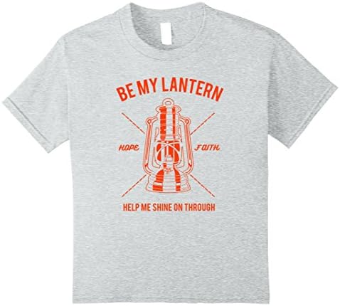Kids Be my lantern, help me shine on through T Shirt 8 Heather Grey