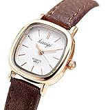 Gets Women Small Wrist Watches Leather Strap Unique Simple Square Watch Analog Classic Watch