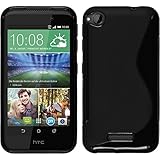 Silicone Case for HTC Desire 320 - S-Style black - Cover PhoneNatic + protective foils
