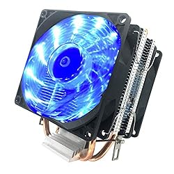 CPU Cooler Fan PC Heatsink， LED Fan Computer CPU