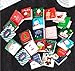 Megrocle 24 Pack of Mini Christmas Greeting Cards & Envelopes - 24 Designs Xmas Party Supplies Invitation Perfect hand delivery Christmas Cards-2.7 x 2.7 Inches