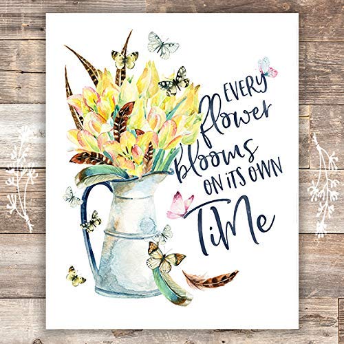 Inspirational Floral Wall Decor Botanical Prints
