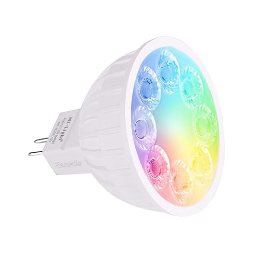 Zerodis Milight MR16 4W LED Luz inalámbrico RGB + CCT Proyector ...