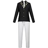 Nsoking Anime Mens Suit Cosplay Christmas Tie Costume Uniform Set Halloween Outfit