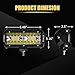 LED Light Bar, Atralife 7 Inch 240W 24,000lm LED Work Light Spot Flood Combo LED Lights - IP68 Waterproof Driving Fog Off Road Lights - 2 Years Warranty, 2 Pack