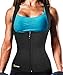 Junlan Body Fat Burner Slim Tummy Shaper Waist Trainer Vest with Zipper for Weight Loss Women Tank Top Corset