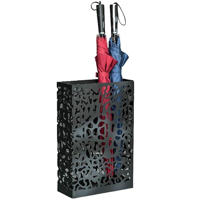 Schirmständer Metall mit Auffangschale | Platzsparender