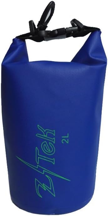Z/Tek Waterproof Floating Ultimate Dry Gear Sack, 2L Roll top Pack, Lightweight, with Shoulder Straps, Durable & Sturdy, Heavy Duty Pack, for Boating, Kayaking, Rafting, Swimming, Hiking, Beach