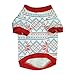 Pet Shirt,Haoricu Christmas Snowflake Dog Clothes Santa Costume Small Dog Cat Pet Clothing Puppy T Shirt Apparel Dog Tee Shirt (S)