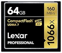 Lexar Professional 1066x 64GB VPG-65 CompactFlash card (Up to 160MB/s Read) w/Free Image Rescue 5 Software LCF64GCRBNA1066