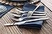 Artaste 56525 Rain II Forged 18/10 Stainless Steel Flatware 20 Piece Set, Service for 4, Silver
