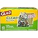 Glad Tall Kitchen Drawstring Recycling Bags - 13 Gallon Clear Trash Bag - 45 Count