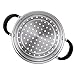 Circulon Momentum Stainless Steel Sauce Pan/Saucepan with Steamer Insert, 3 Quart, Silver
