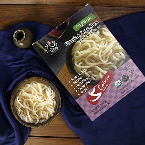 YUHO Organic Shirataki Konjac Pasta 8 Pack Inside, Vegan, Low Calorie