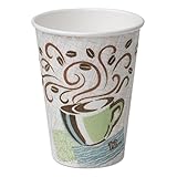 Dixie - PerfecTouch Hot Cups, Paper, 8 oz., Coffee Dreams Design, 50/Pack