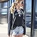 Women top ,IEason Women Hoodie Sweatshirt Lace Up Long Sleeve Crop Top Coat Sports Pullover Tops (L, Black)