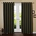 Best Home Fashion Wide Width Thermal Insulated Blackout Curtain - Antique Bronze Grommet Top - Olive - 100