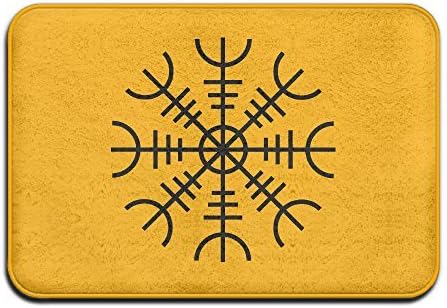 Classic Helm Of Awe Vikings Powerful Symbol Doormat Welcome Mat